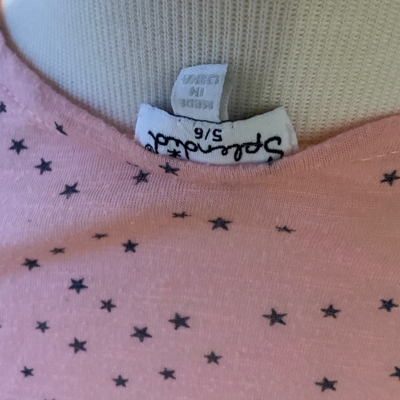 Splendid Girls Pink Dress with Blue Stars Size 5/6 - Picture 3 of 3